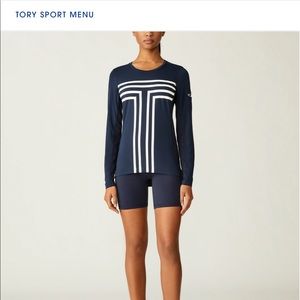 NWT TORY SPORT COOLING PERFORMANCE GRAPHIC TEE LONG SLEEVE
